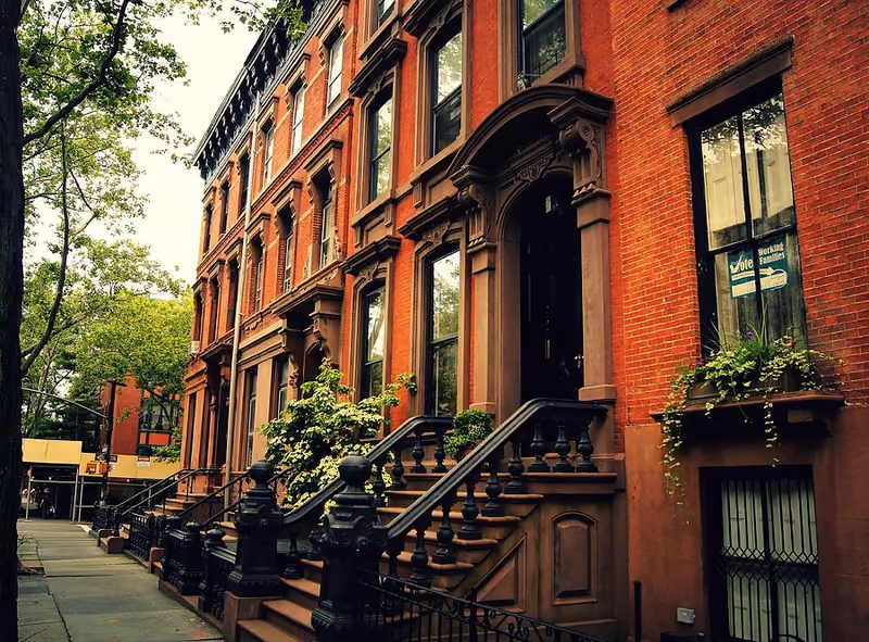 NYC brownstone building